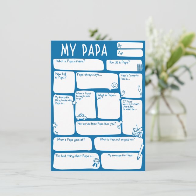 Happy Vathers Day_Best Papa Ever (Stehend Vorderseite)