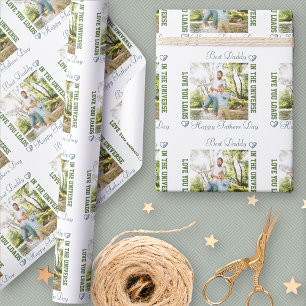 Happy Vathers Day Best Vater im Universum Foto Geschenkpapier