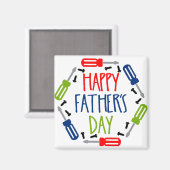 Happy Vathers Day Bester Vater Geschenk Magnet (Vorderseite/Rückseite)