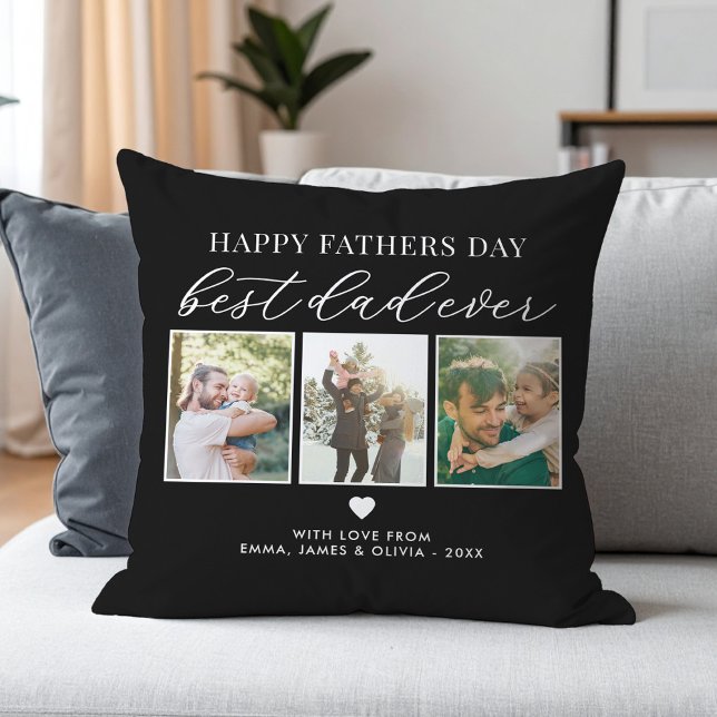 Happy Vathers Day Bester Vater je 3 FotoCollage Kissen (Von Creator hochgeladen)