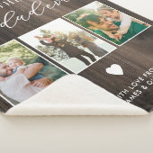 Happy Vathers Day Bester Vater je 3 FotoCollage Sherpadecke (3/4)