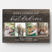 Happy Vathers Day Bester Vater je 4 FotoCollage Fotoplatte (Vorderseite)