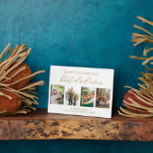 Happy Vathers Day Bester Vater je 4 FotoCollage Fotoplatte (Seite)