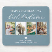 Happy Vathers Day Bester Vater je 4 FotoCollage Mousepad (Vorne)