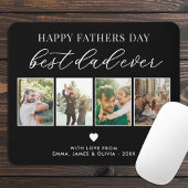 Happy Vathers Day Bester Vater je 4 FotoCollage Mousepad