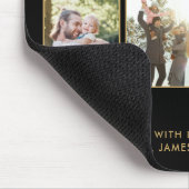 Happy Vathers Day Bester Vater je 4 FotoCollage Mousepad (Ecke)