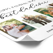 Happy Vathers Day Bester Vater je 4 FotoCollage Poster (Ecke)