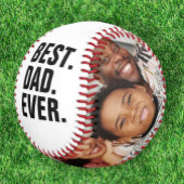 Happy Vathers Day Bester Vater je Personalisiert Baseball