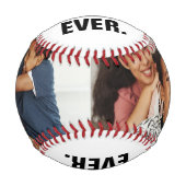 Happy Vathers Day Bester Vater je Personalisiert Baseball (Vorderseite)