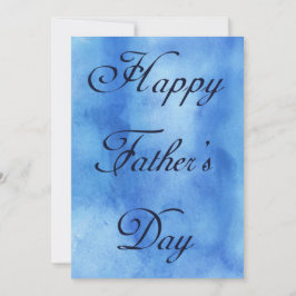 Happy Vathers Day Blue Summer Picnic Party Einladung