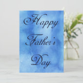 Happy Vathers Day Blue Summer Picnic Party Einladung (Stehend Vorderseite)