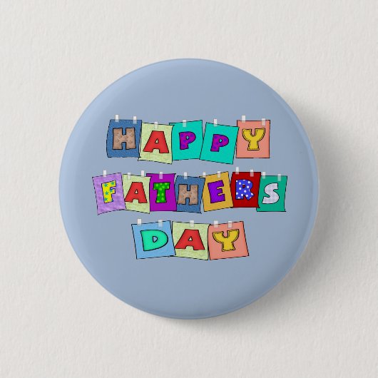 Happy Vathers Day Button (Vorderseite)