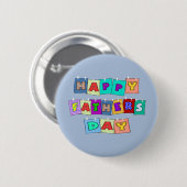 Happy Vathers Day Button (Vorne & Hinten)