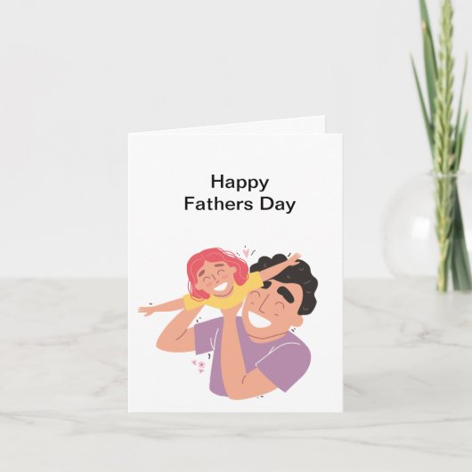 Happy Vathers Day Card Einladung (Vorderseite)