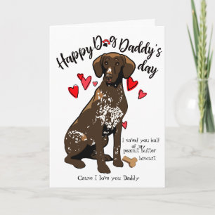 Happy Vathers Day Card - Ihr Kurzer Hair Pointer Karte