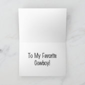 Happy Vathers Day Cowboy Karte (Innenseite)