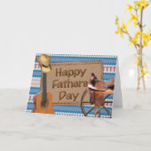 Happy Vathers Day Cowboy Karte (Gelbe Blume)