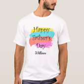 Happy Vathers Day Custom Add Vater oder Kids Name T-Shirt (Vorderseite)