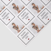 Happy Vathers Day Custom Foto Muster Seidenpapier (Ausschnitt)