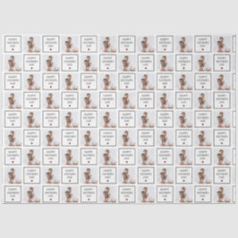 Happy Vathers Day Custom Foto Muster Seidenpapier