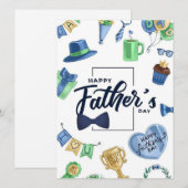 Happy Vathers Day Feiertagskarte (Vorne/Hinten)