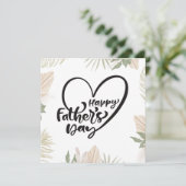 Happy Vathers Day Feiertagskarte (Stehend Vorderseite)