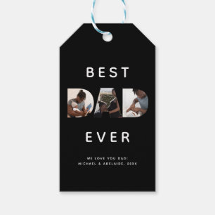 Happy Vathers Day Foto Collage Bester Vater je Geschenkanhänger