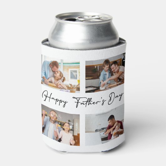 Happy Vathers Day Foto Collage Dosenkühler (Kanne Vorderseite)