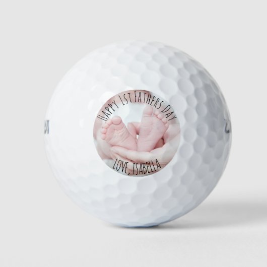 Happy Vathers Day Foto Golfball (Vorderseite)