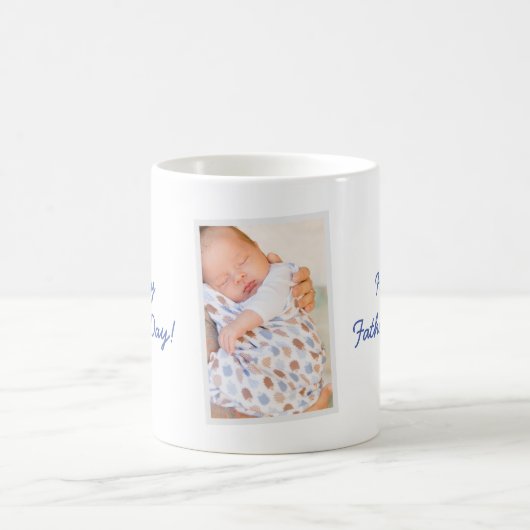 Happy Vathers Day Foto Kaffeetasse (Mittel)
