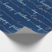 Happy Vathers Day Geschenkpapier (Ecke)