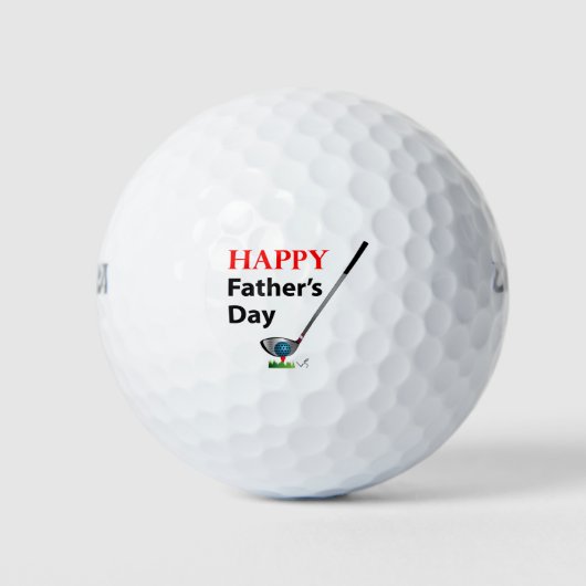 Happy Vathers Day Golf Cool Golfball (Vorderseite)