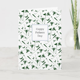Happy Vathers Day Golfing Add Own Message Vater Karte