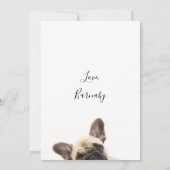 Happy Vathers Day Hund Foto Feiertagskarte (Rückseite)