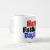 Happy Vathers Day Kaffeetasse (Vorderseite Links)