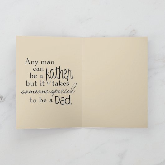 Happy Vathers Day Karte (Innenseite)