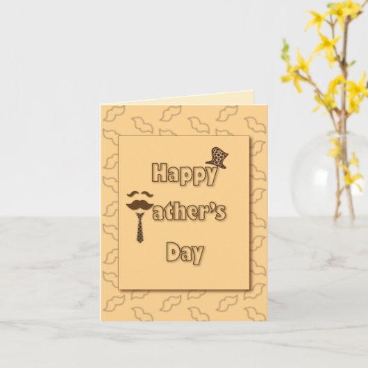 Happy Vathers Day Karte (Gelbe Blume)