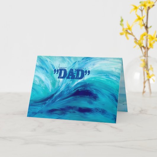 Happy Vathers Day Karte (Gelbe Blume)