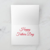 Happy Vathers Day Karte (Innenseite)