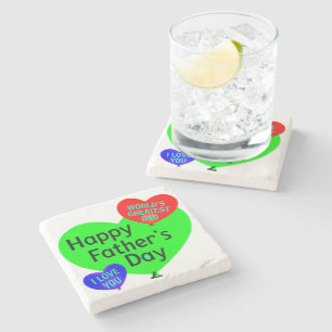 Happy Vathers Day Liebe Steinuntersetzer