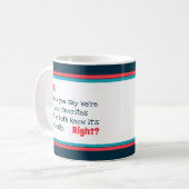 Happy Vathers Day Lieblings-Typografie Coral Strip Kaffeetasse (Vorderseite Links)