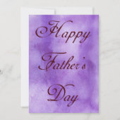 Happy Vathers Day Lila Summer Picnic Party Einladung (Vorderseite)