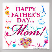 Happy Vathers Day Mama Poster (Vorne)