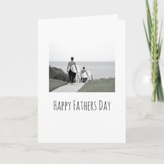 Happy Vathers Day Moderne FOTO Card Liebe Vater Karte (Vorderseite)