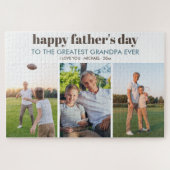 Happy Vathers Day Opa - Custom 3 Foto Strip Puzzle (Horizontal)