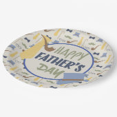 Happy Vathers Day Pappteller (Schrägansicht)