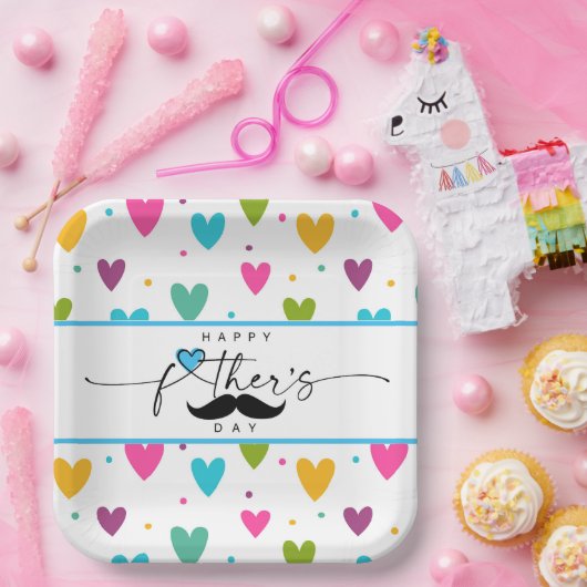 Happy Vathers Day Pappteller (Party)