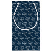 Happy Vathers Day Pattern Kleine Geschenktüte (Rückseite)