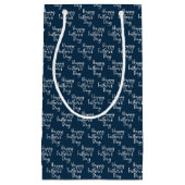 Happy Vathers Day Pattern Kleine Geschenktüte (Vorderseite)