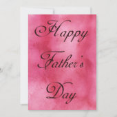 Happy Vathers Day Pink Summer Picnic Party Einladung (Vorderseite)